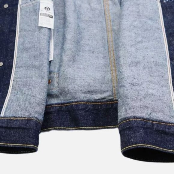 Levi's Premium Size S Type I Denim Jacket Selvedge Trucker Men's Dark Wash New - Picture 3 of 14